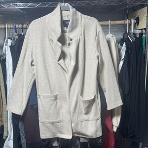 Boomboom Jeans Cream Women's Cape Jacket 🧥 Knit feel